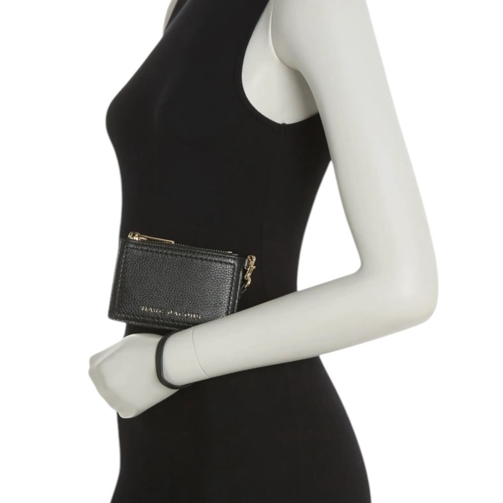 Marc Jacobs Black Leather Wristlet - Picture 2 of 4